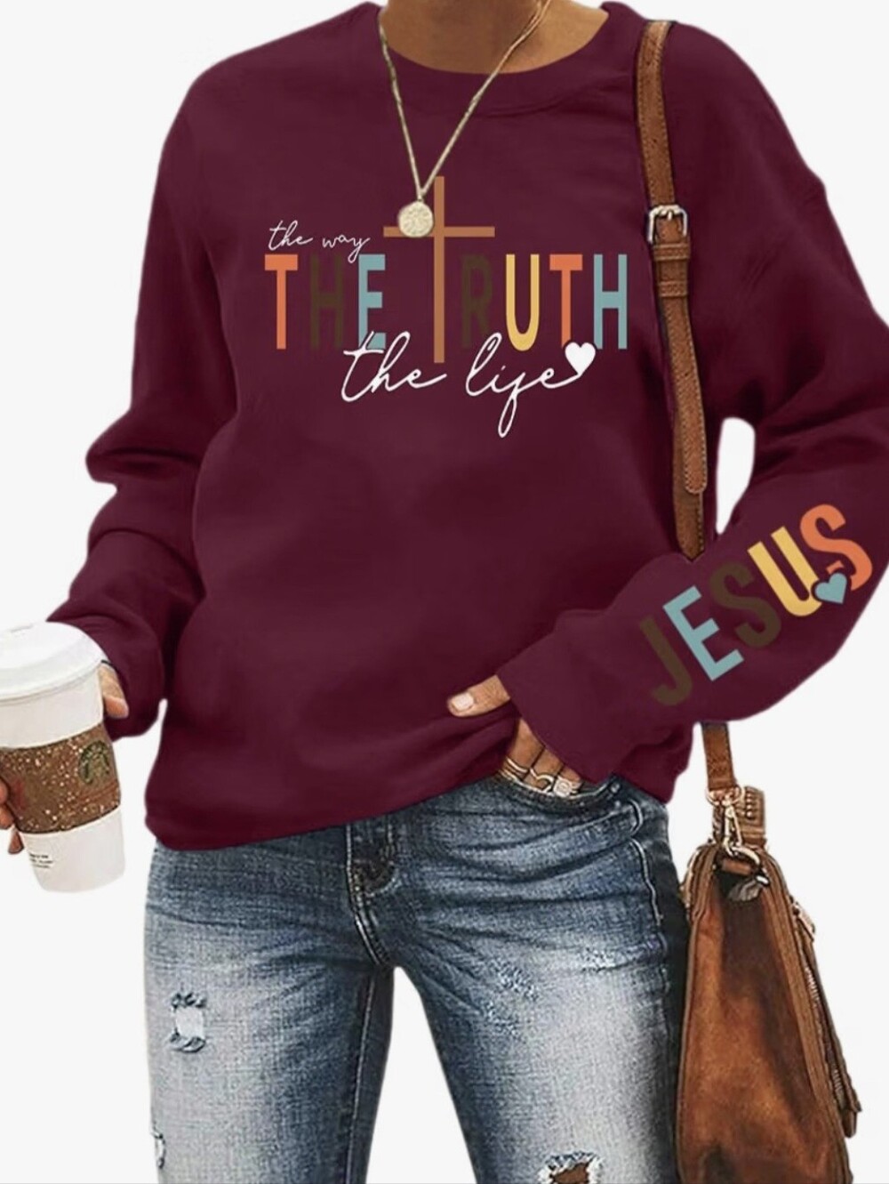Christian Faith Sweatshirt Size L